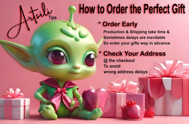 Artsili gift shop - ordering tips