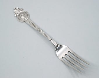 Medallion by Gorham Sterling Silver 7 1/2&quot; Dinner Fork(s) ~53g Monogrammed &quot;E&quot;