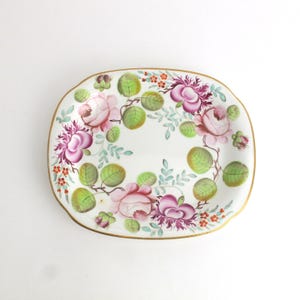 1597 by New Hall Porcelain Tea Pot Stand or Trivet Georgian