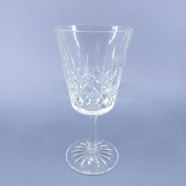 Lismore By Waterford Crystal Water Goblet Glass 6 7/8" Seahorse Mark