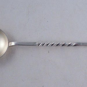 Sterling Silver Coronation Spoon King Edward VII English Souvenir Twist Figural