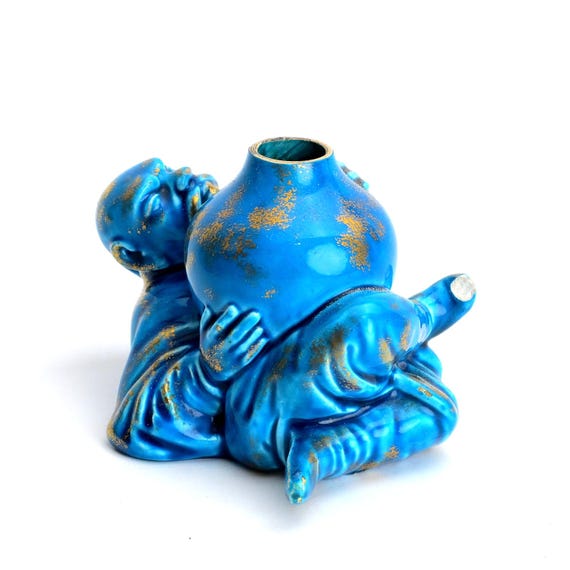 Jules Vieillard Bordeaux 19c Gilt Turquoise Faience Chinoiserie