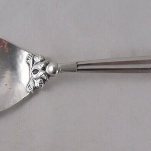 Georg Jensen Acorn Sterling Silver Serving Fork Rare Denmark