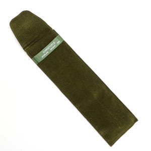 Bolsa(s) para cubiertos Christofle Cloth de 8" de terciopelo verde antideslustre, sin monograma