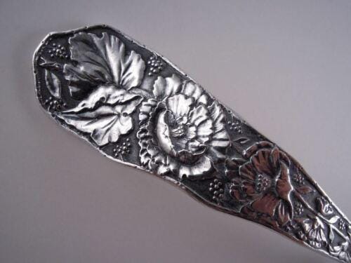 ダーギンブーケ スターリングシルバー グレービーレードル 希少な