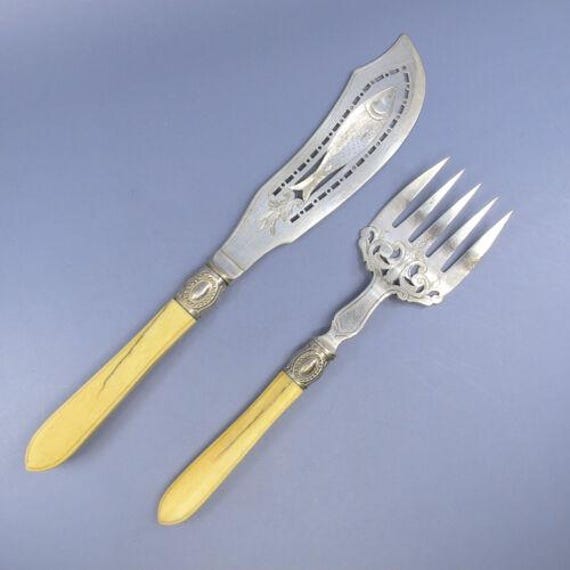 Harrison Brothers and Howson Sheffield Silverplate and Bone