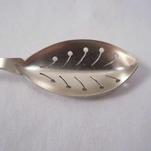 Sterling Silver Combination Pickle Fork Olive Spoon Long Lovely Handle Antique