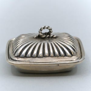 William B Meyers Sterling Silver 1.5" Covered Vegetable Dish Dollhouse Miniature