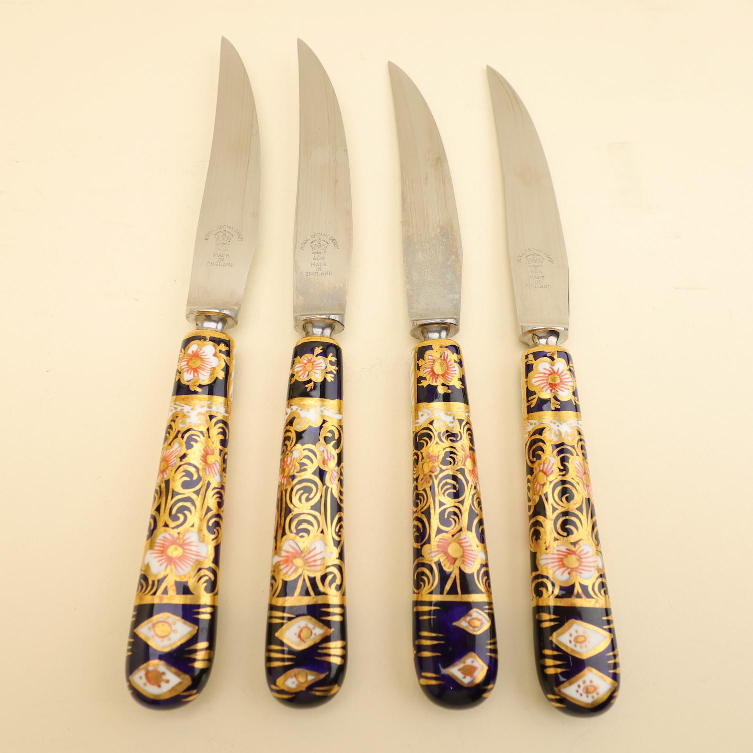 ビンテージ Crown Derby 花柄ナイフ 専用ケース付き Royal Crown Derby Knife - Etsy Canada