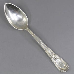 Cuchara de té antigua francesa (1889) de Tiffany and Co., plateada, de 5 7/8"