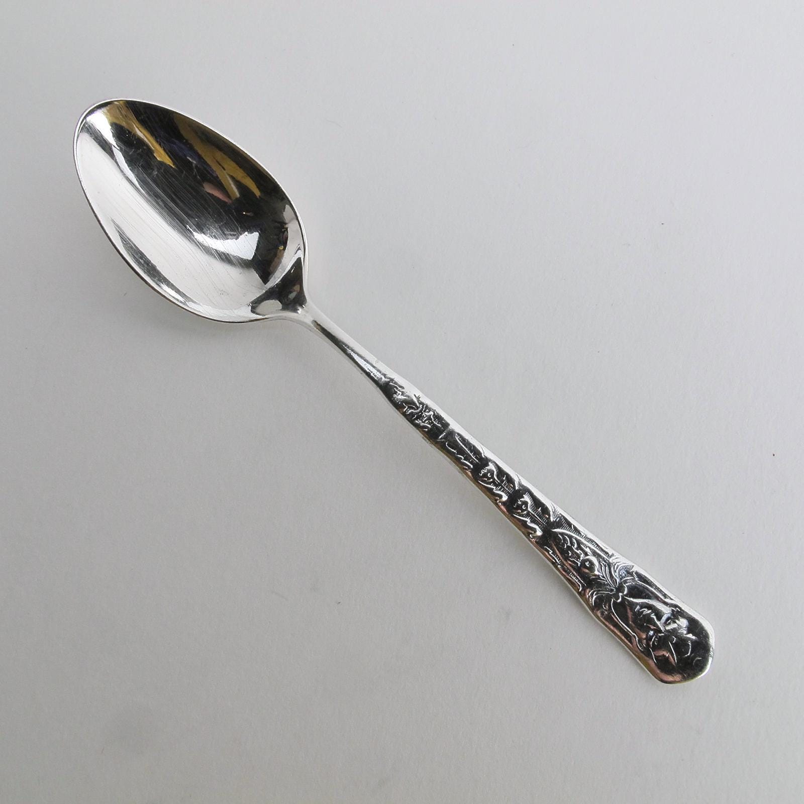 【希少】spoon Silverlight CD　中古品 Renaissance (1886) by Reed & Barton Silverplate Demitasse Spoon