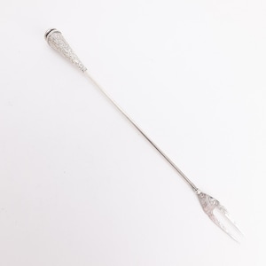 Shiebler Sterling Silver 10 7/8" Aesthetic Movement Long-Handled Pickle Fork