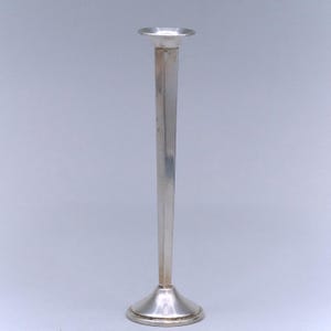 Cartier Sterling Silver 5 3/8" Square Stem Bud Vase No Monogram