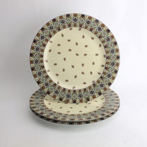 Topkapi da Porcelaine Lafarge Limoges, conjunto de 3 pratos de jantar, artista Regis Dho.