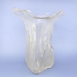 Michael Boehm X Rosenthal Studio Line Large Drapery Vase 1970S Handkerchief