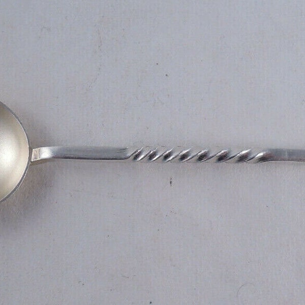 Sterling Silver Coronation Spoon King Edward Vii English Souvenir Twist Figural