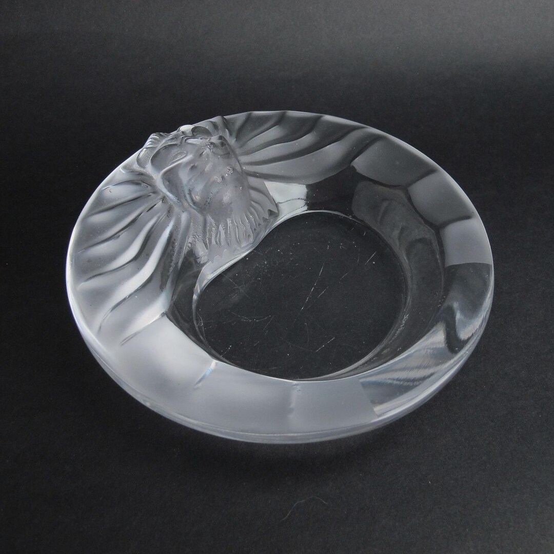 Lion by Lalique France Crystal 5 3/4