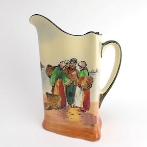 Brittany Fisherfolk Series Ware (D4405) by Royal Doulton Triangular Jug Pitcher