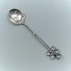 Native American Sterling Silver 6 1/2" Handwrought Wire Work Spoon Rare Form