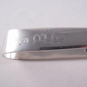 Wang Hing Silver Ice Tongs Chinese Export Not Sterling Rare Form