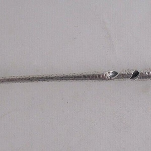 Dominick and Haff Sterling Silver Olive Spoon Hammered Aesthetic