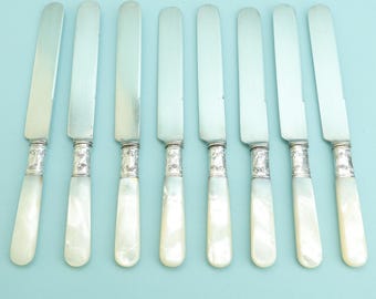 Vintage Mother of Pearl - Sterling Silver and Stainless-steel