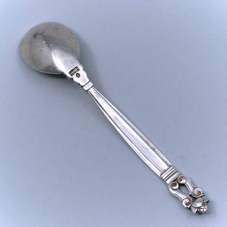 Georg Jensen Acorn Mustard Spoon - Thumbnail 4