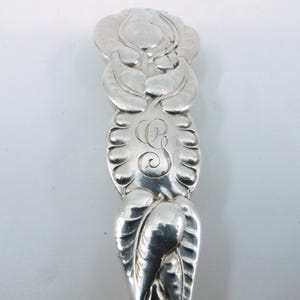 Atlantis / Ailanthus (1899) by Tiffany Sterling 8 7/8" Waffelheber Mono "G" Bild 4