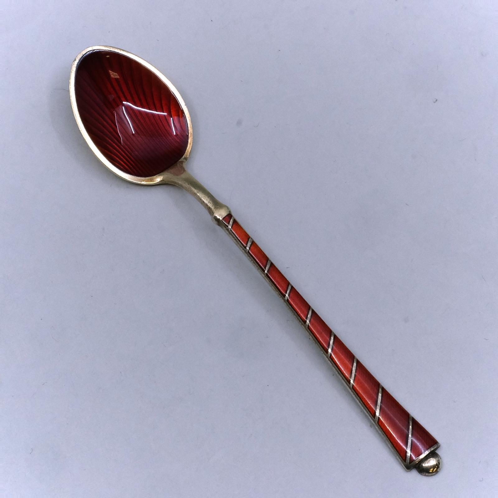 ELA デンマーク 925s スターリングシルバー ケース入り エナメル