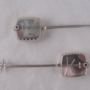 Set di saliera e pepiera in argento 950 giapponese sconosciuto con corda Shamisen