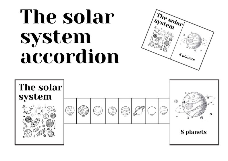 The Solar System Bundle: Solar Wheel, Solar Accordion for Teaching the ...