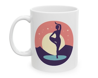 Tazza Yoga Sunset - Design bifacciale