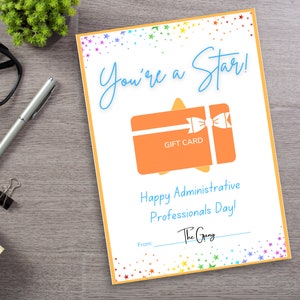 Administrative Professionals Day | Administrative Professionals Week | Admin Day Gift | Admin Pro Day Gift Card Holder