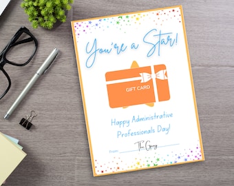 Administrative Professionals Day | Administrative Professionals Week | Admin Day Gift | Admin Pro Day Gift Card Holder