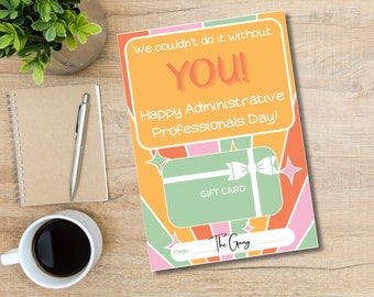 Administrative Professionals Day | Administrative Professionals Week | Admin Day Gift | Admin Pro Day Gift Card Holder