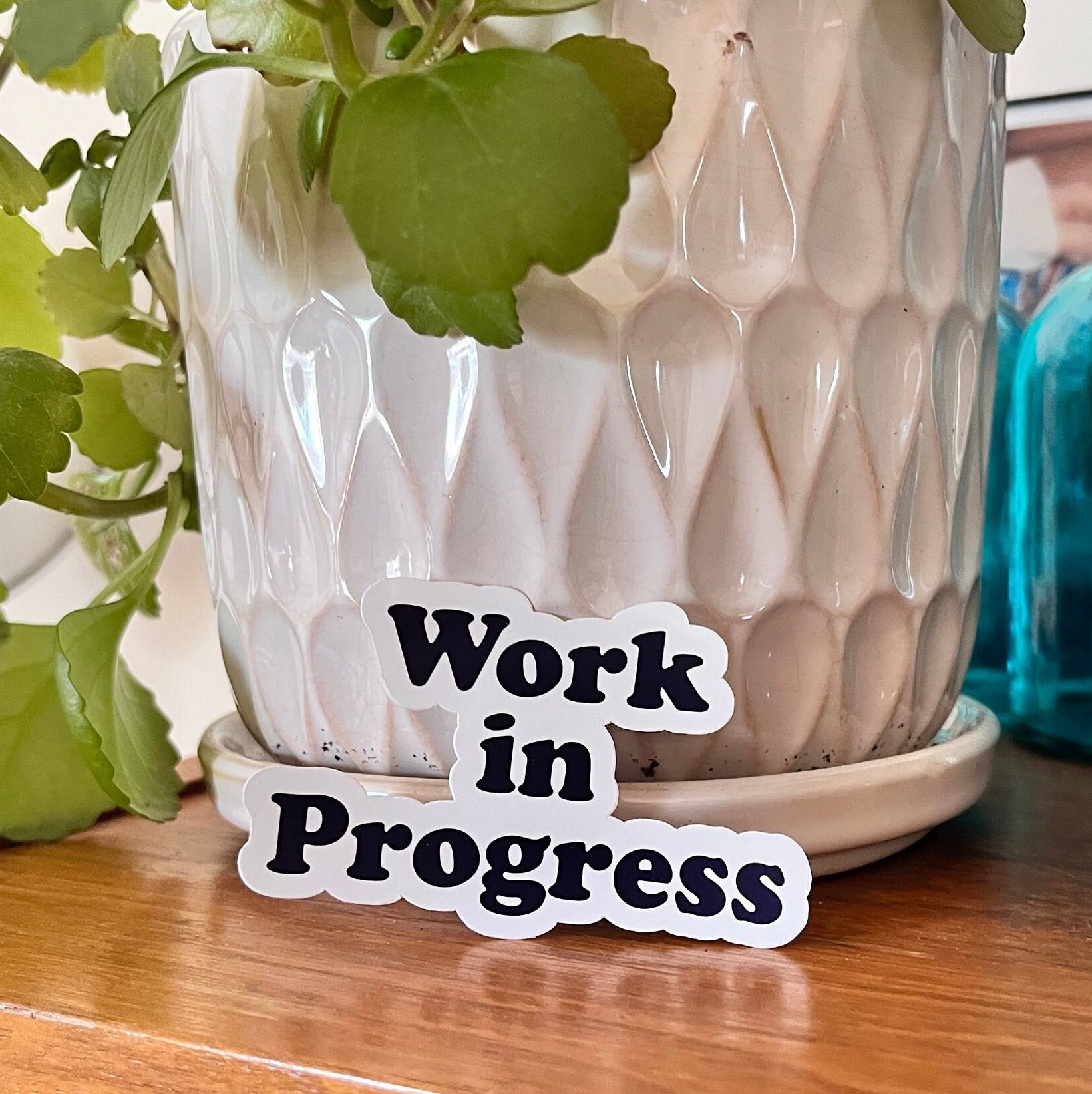 In Progress Sticker Pack Work in Progress Glossy Vinyl Sticker, Writing Sticker, Gifts for ...