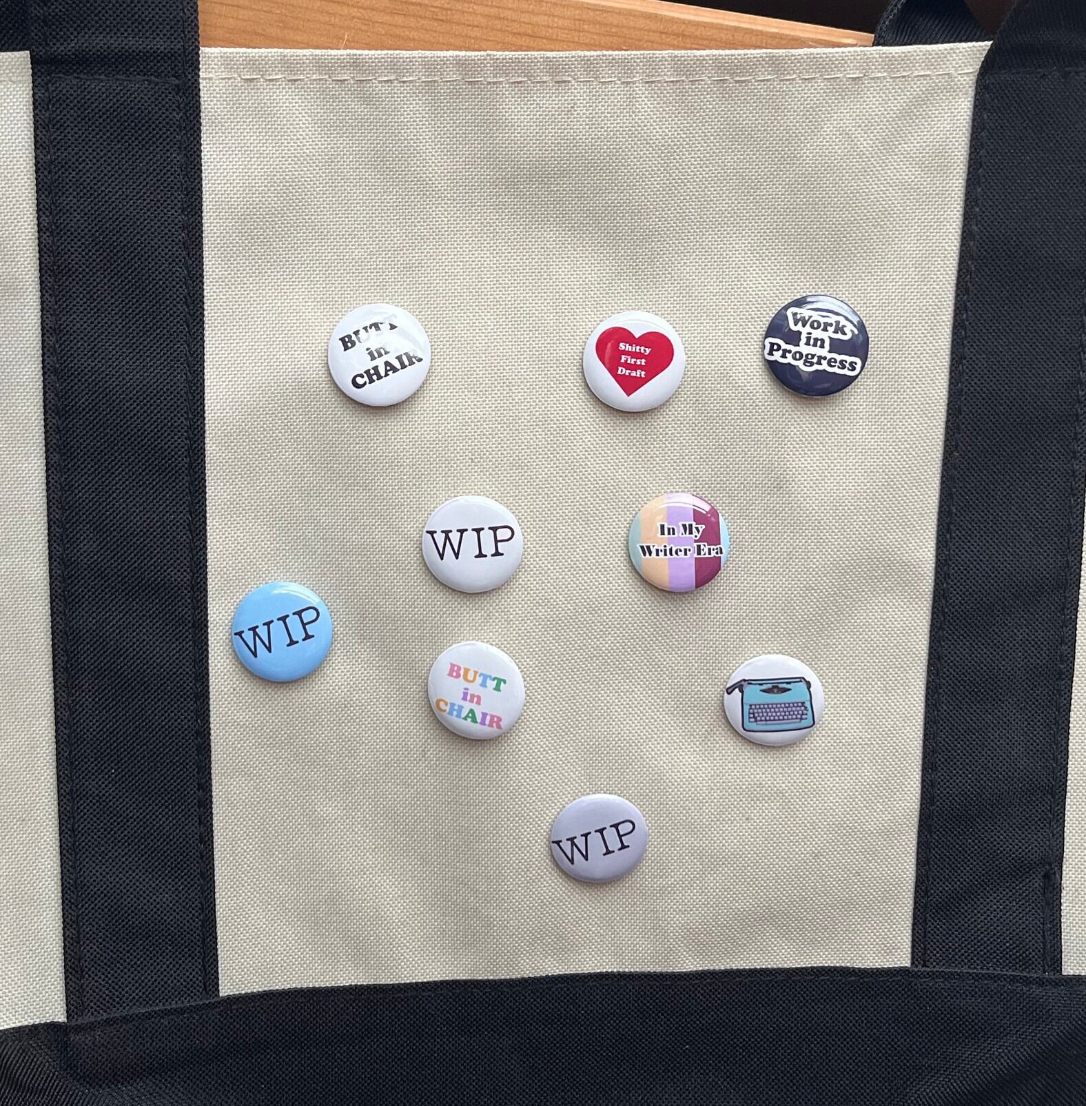 Typewriter 1-inch Button Pin, Vintage Typewriter, Pin Back Button ...