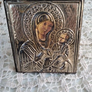 Icône religieuse fabriquée en Italie / Notre-Dame du Perpétuel Secours/