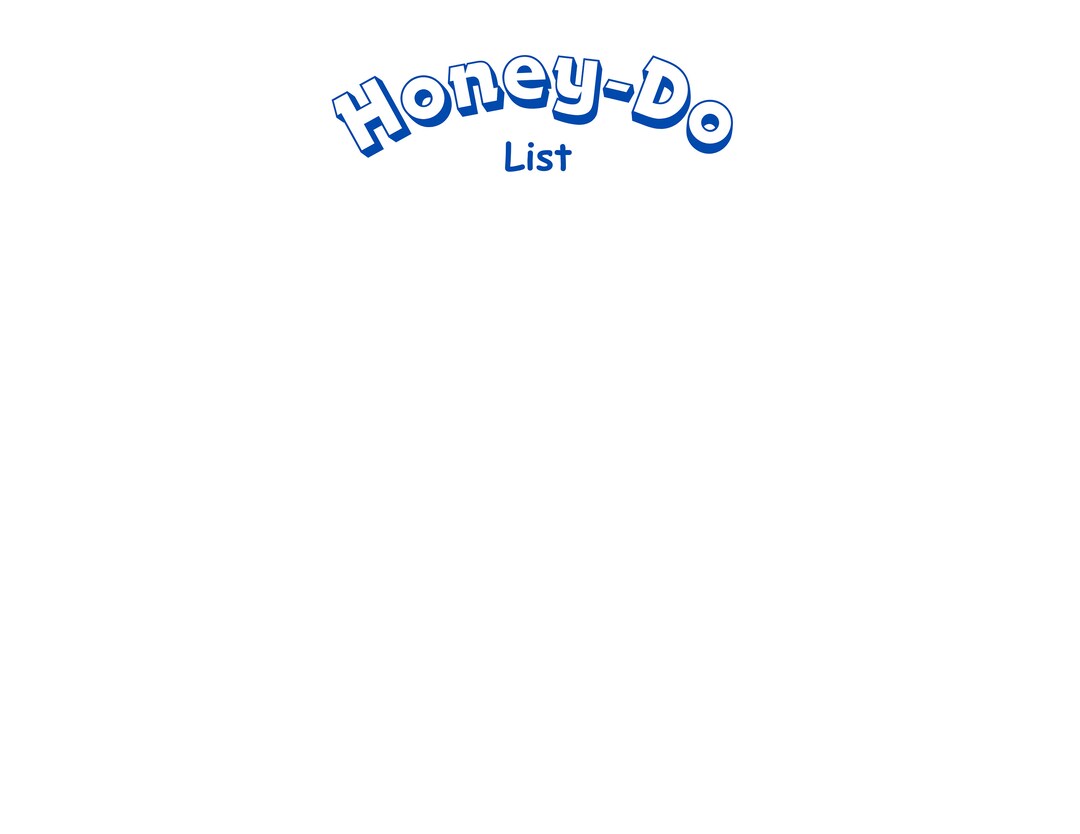 PRINTABLE Honey-do List Stationery - Etsy