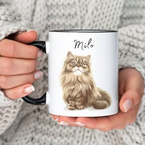 Personalized Persian Cat Mug Persian Cat Gift for Cat Owner Custom Name Gift for Pet Parent Gift For Cat Dad Gift for Cat Mum Gift Kitten