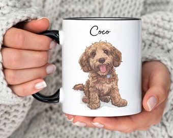 Mug personnalisé Cockapoo pour animal de compagnie Cadeau personnalisé pour propriétaire de chien Cadeau pour la maison Cadeau pour amoureux des chiens Cadeau pour chien Papa Cadeau pour chien Cadeau maman Cadeau animal de compagnie Mug