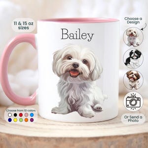 Personalised Shih Tzu Mug Shih Tzu Gift Custom Pet Parent Gift for Dog Owner Present Cute Dog Mug Shih Tzu Cup Shih Tzu Mum Dad Gift Pet Mug