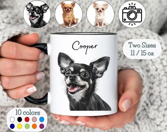 Taza personalizada de chihuahua, regalo ... personalizado para dueños de mascotas, regalo para dueños de perros, taza de chihuahua, regalo para mamá y papá de chihuahua, taza para mascotas, taza para perros