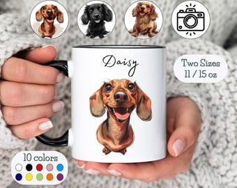 Personalized Dachshund Mug Dachshund Gift Custom Pet Parent Gift for Dog Owner Present Dog Mug Dachshund Cup Dachshund Mum Dad Gift Pet Mug