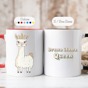 Llama Mug Custom Gift for Friend Funny Gift Birthday Gift Cute Gift for Office Gift Home Gift Animal Gift for Home Coffee Cup Funny Pun Mug