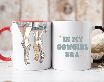 Cowgirl Mug Custom Gift for Friend Funny Gift Birthday Gift for Home Cute Gift for Office Gift Home Gift Cow Coffee Cup Country Music Mug