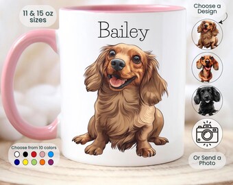 Personalized Dachshund Mug Dachshund Gift Custom Pet Parent Gift for Dog Owner Present Dog Mug Dachshund Cup Dachshund Mum Dad Gift Pet Mug