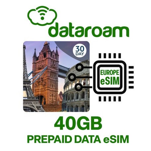 40 GB de datos móviles europeos eSIM