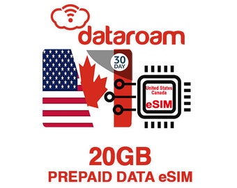 20 GB United States/Canada eSIM Mobile Data