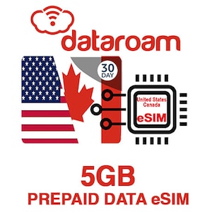 5 GB eSIM mobiele data in de Verenigde Staten/Canada